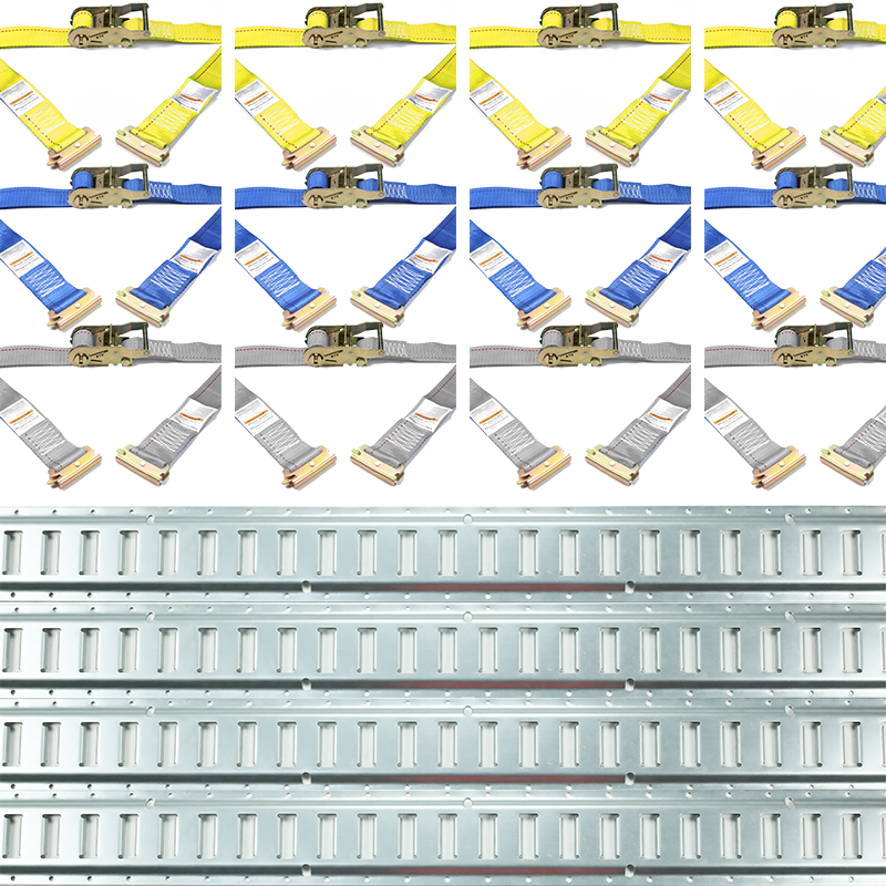 4 Pack καστάνια Straps E Track Kit